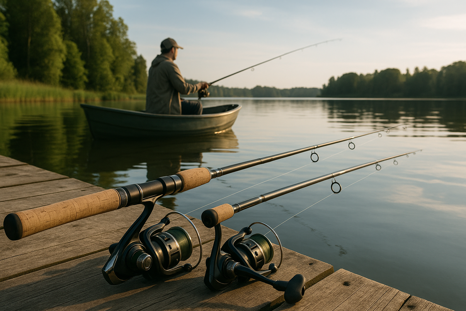 Fishing scene image